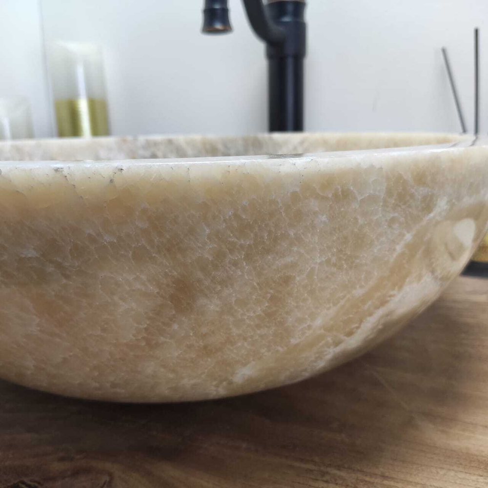 Раковина из оникса Bowl Grey Medium TinLip BO-60819 45*45*15