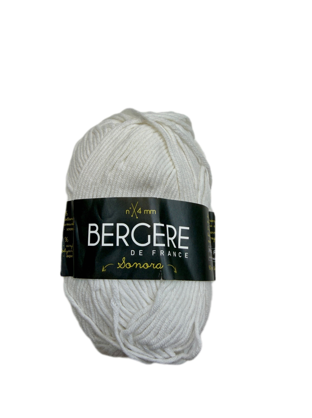 Пряжа от Bergere (Франция) 50% хлопок 50% акрил 50г-115 м цв 21985. 1шт
