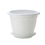 Горшок для цветов Борнео D 340 mm, 12,7л с подставкой №7 мраморный