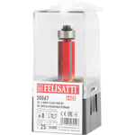 Фреза кромочная прямая FELISATTI 12.7х25мм хвостовик 8мм   30067