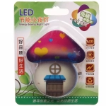 Ночник-светильник «Домик» 8*7см микс 4 цвета 4LED 230V