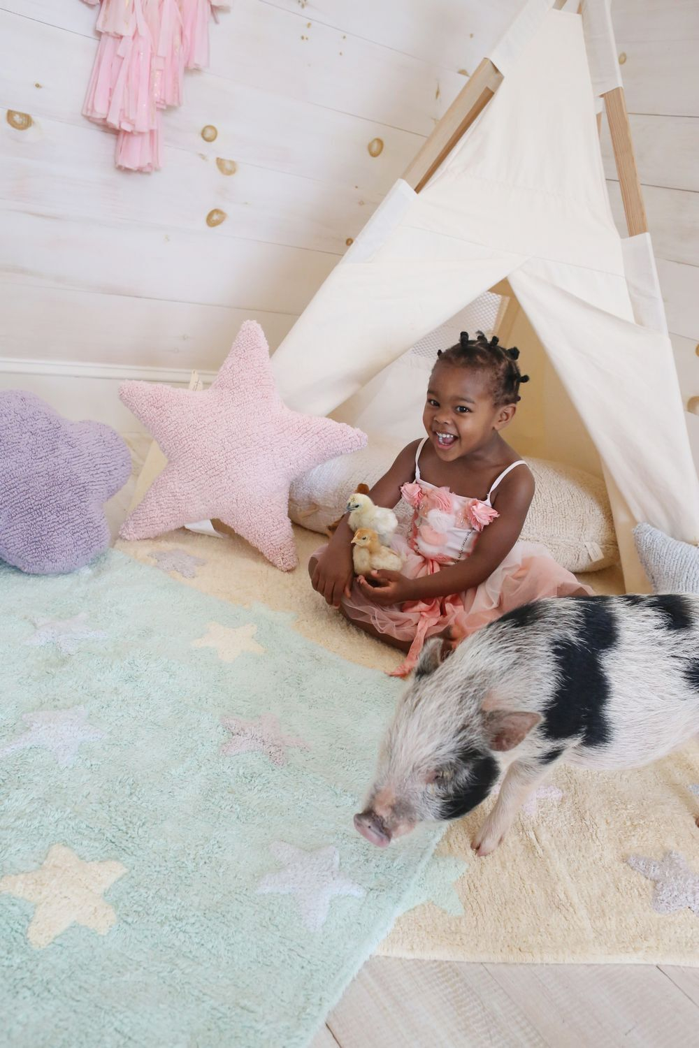 Ковер Lorena Canals Tricolor Stars Vanilla (120 x 160 см)