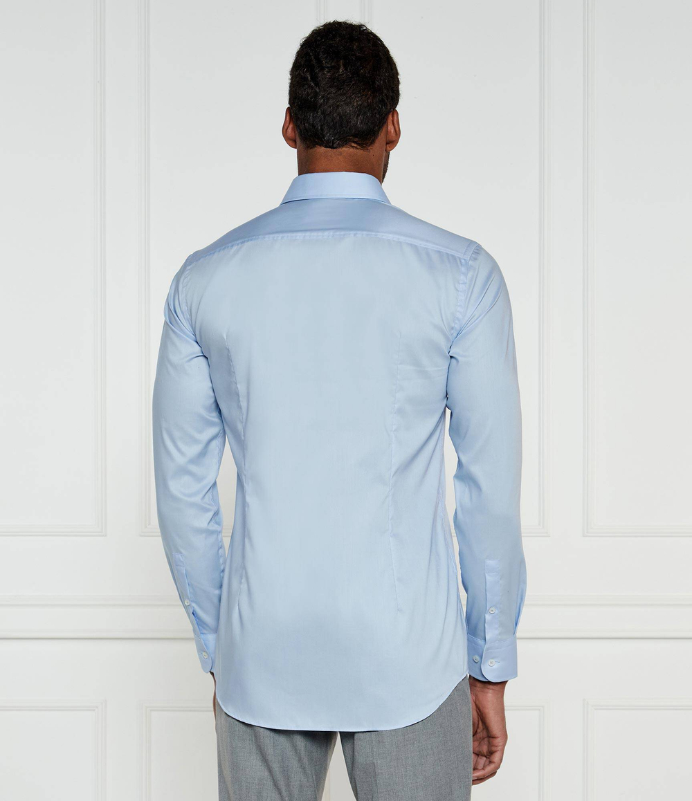 Рубашка H-HANK-kent-C3-214 BOSS BLACK - голубой(50532875)