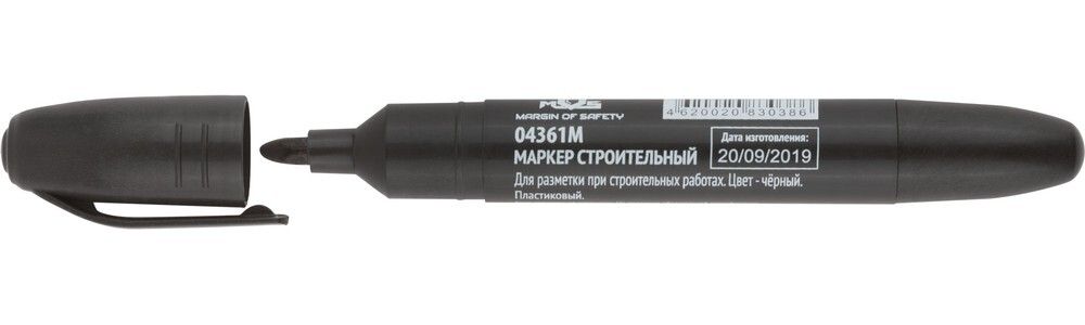 Маркер строительный черный MOS 04361М