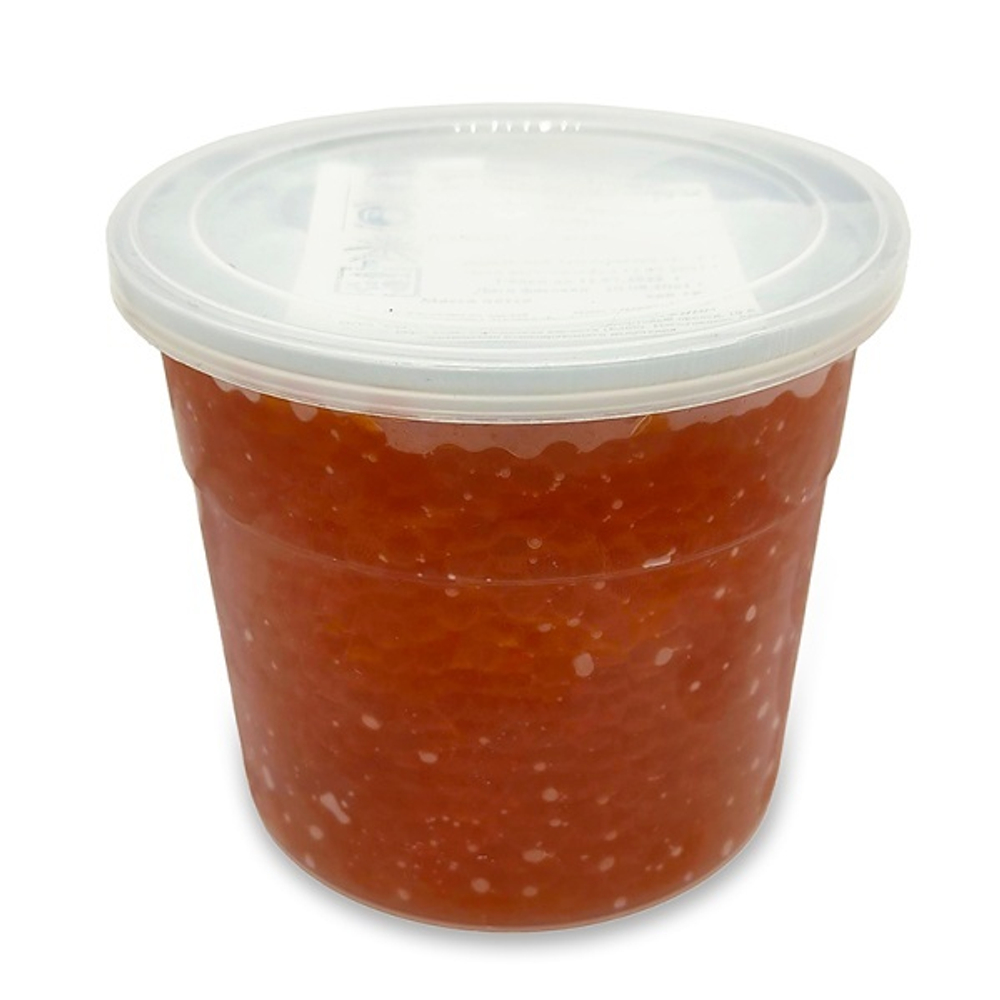 Икра лососевая пл банка 500г из мороженого ястыка под вакуумом