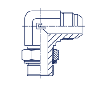 Штуцер FRG90 JIC 1.1/16 - BSP 1