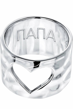 Широкое кольцо "Папа"