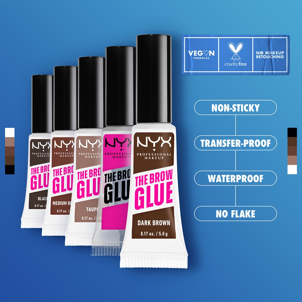 NYX Professional Makeup The Brow Glue - Гель для бровей оттенок Transparent, 5 g
