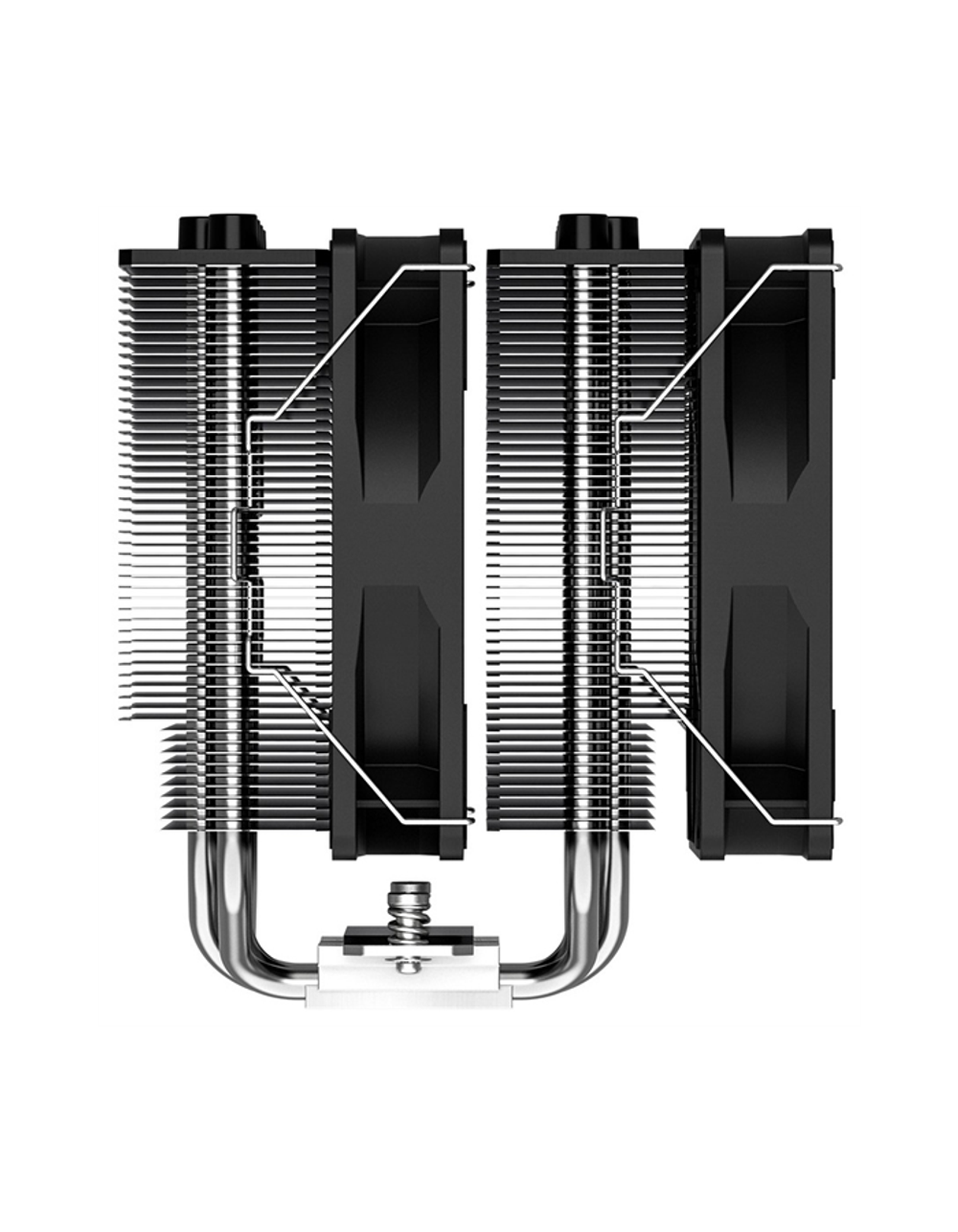 ID-COOLING SE-206-XT LGA1700/1200/115X/AM5/AM4 (8шт/кор, TDP 250W, PWM, черный, 6 тепл.трубок + медная база, 2 x FAN 120mm) RET