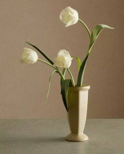 ZARA HOME КЕРАМИЧЕСКАЯ ВАЗА, БЕЛЫЙ