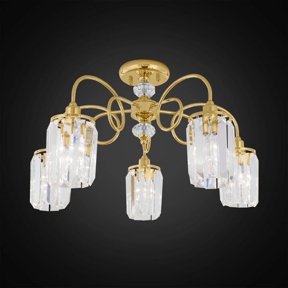 Citilux Синди CL330152 Люстра хрустальная Золото