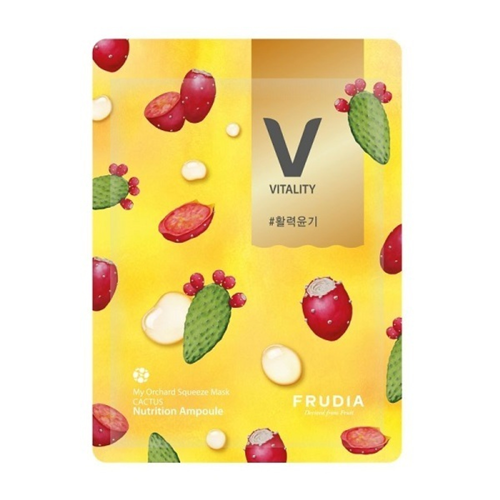 Витализирующая тканевая маска для лица с Кактусом Frudia My Orchard Squeeze Mask Cactus