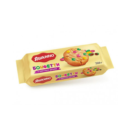 Печенье Яшкино Бонфетти сдобное 200 гр