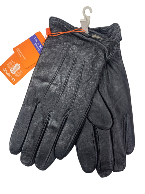 Перчатки. Мужские. Материал верха: Кожаные. Подклад: Трикотаж-шерсть. В упаковке 5 шт.