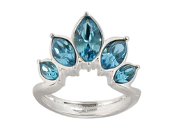 "Смерч" кольцо в серебряном покрытии из коллекции "Погода" от Jenavi