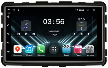 Магнитола для SsangYong Rexton 3 Y290 2012-2017 - FarCar DX832-7505N7 дисплей 7" IPS на Android 13, 4+64Гб, CarPlay