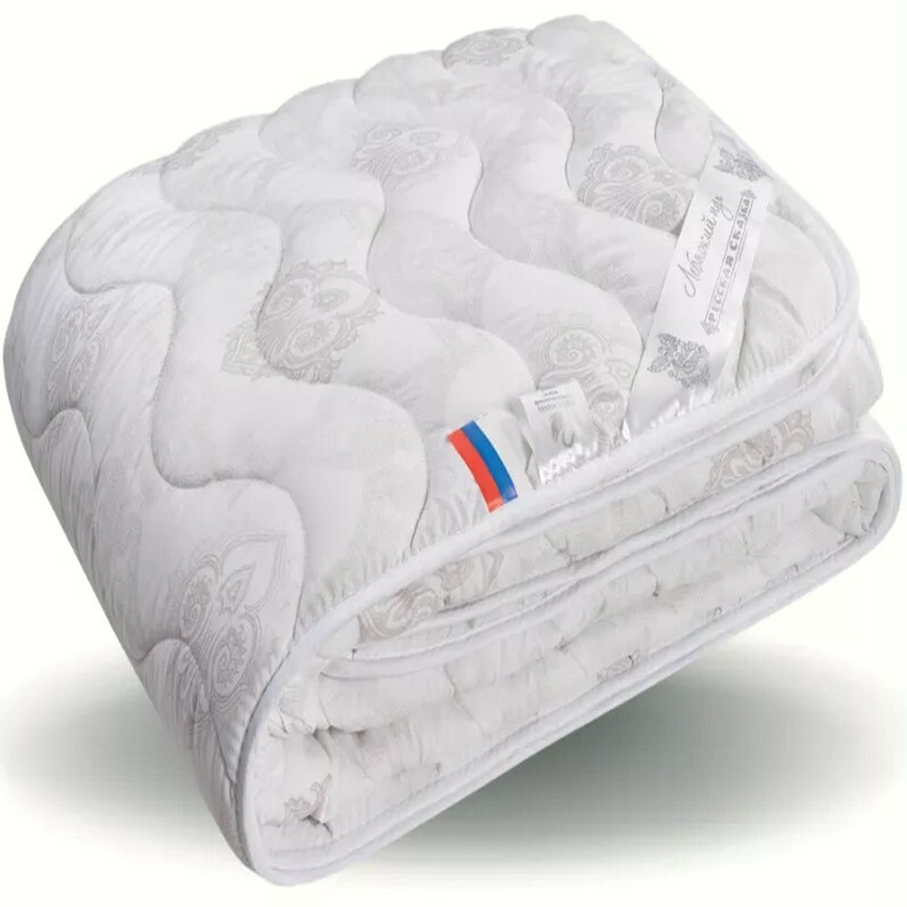 Одеяло "РУ. ЛЕБЯЖИЙ ПУХ" Лавртекс, зимнее, плотность 400 г/м2, микрофайбер, Россия.