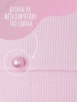 Шапка для девочки осенняя с бусинами