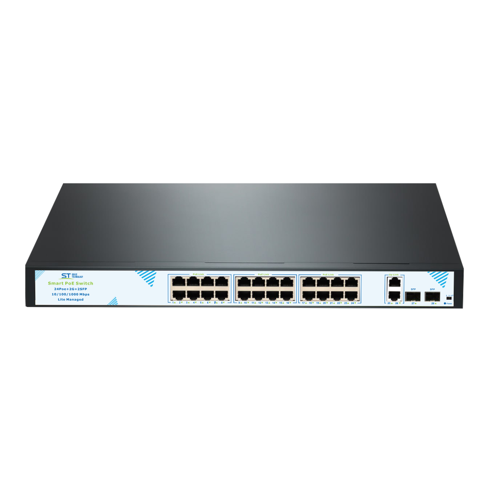 Источник питания ST-S2417POE (24G/2G/2S/400W/A) PRO LM