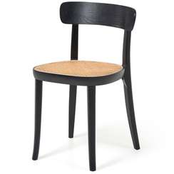 Стул Romane черный с сиденьем из ротанга