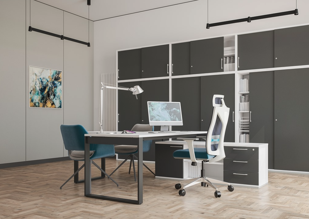 Стол на металлокаркасе AG.139 с лючком ALLEGRO (АЛЛЕГРО)