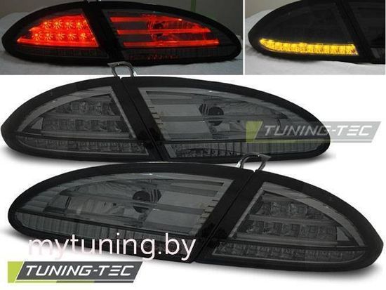 Задние фонари Seat Leon 2 smoke led