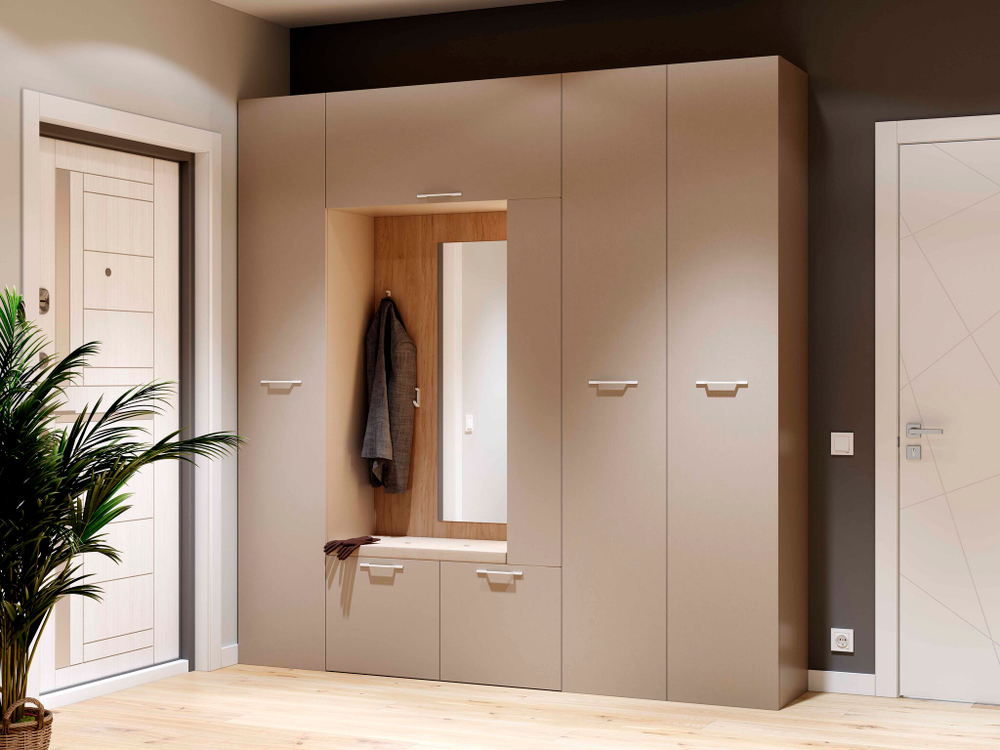 Вешалка с зеркалом "Джерси" прихожая