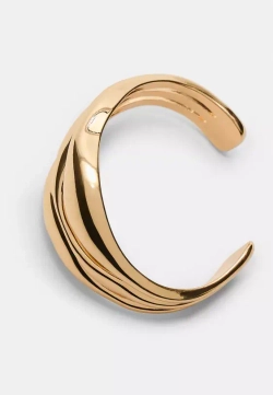 STRADIVARIUS Рельефный браслет, золотой