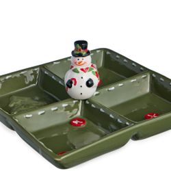 МЕНАЖНИЦА 4 СЕКЦИИ КОЛЛЕКЦИЯ "CHRISTMAS GIFT" 19*19*9,5 СМ