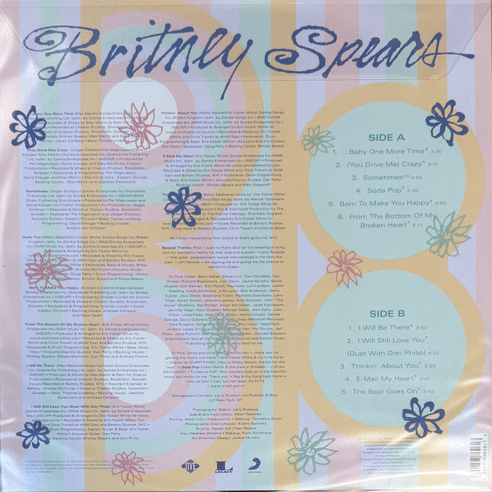 Britney Spears ‎– ...Baby One More Time (Европа 2018г.) Picture Т