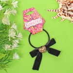 Резинка для волос 1шт «Кокетка - Aks Bambina classic», нежный бархат, d-5см