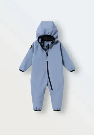 Комбинезон демисезонный Softshell (серо-голубой)