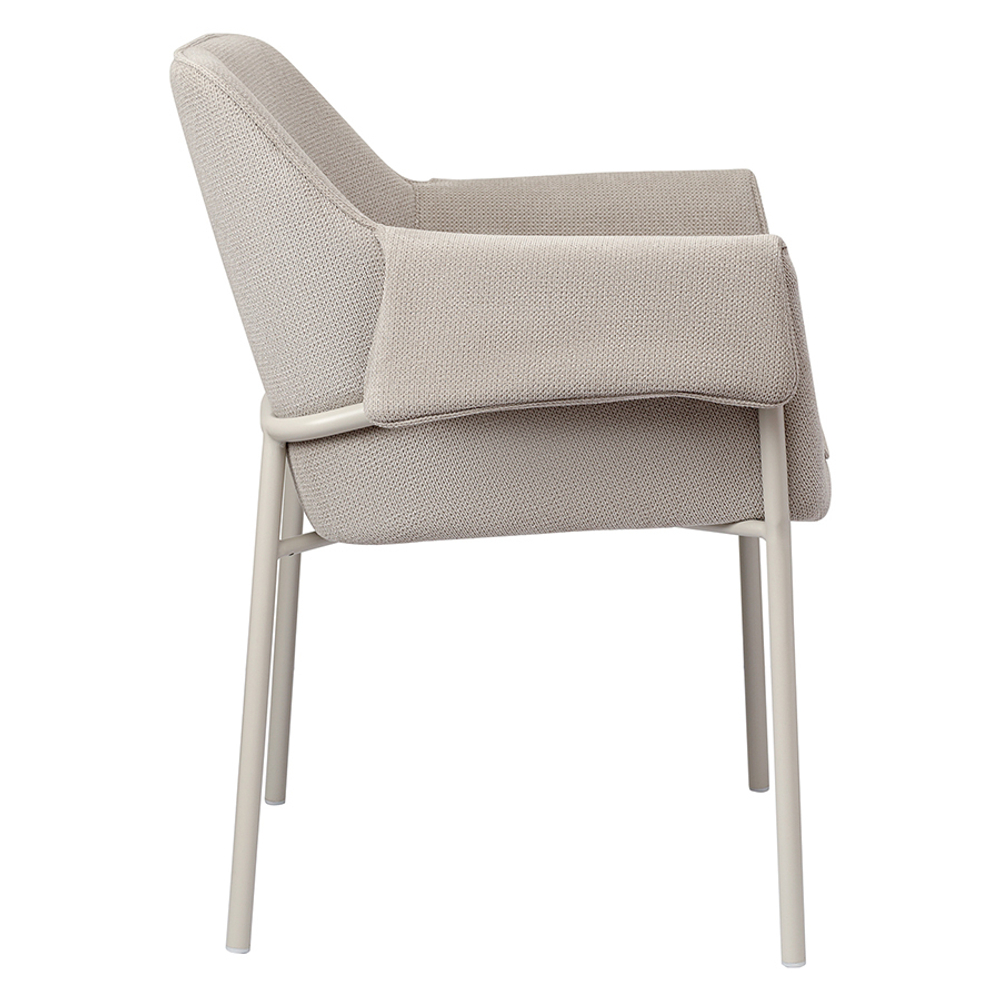 Стул aline, шенилл, серо-бежевый/бежевый