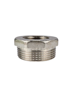 Футорка, латунь, внутренняя/наружная резьба 1 1/4"х3/4", никель, RTP