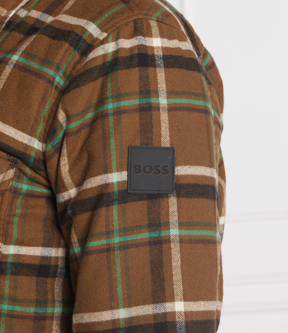 утепленная рубашка lom_2 BOSS ORANGE - коричневый(50484708)