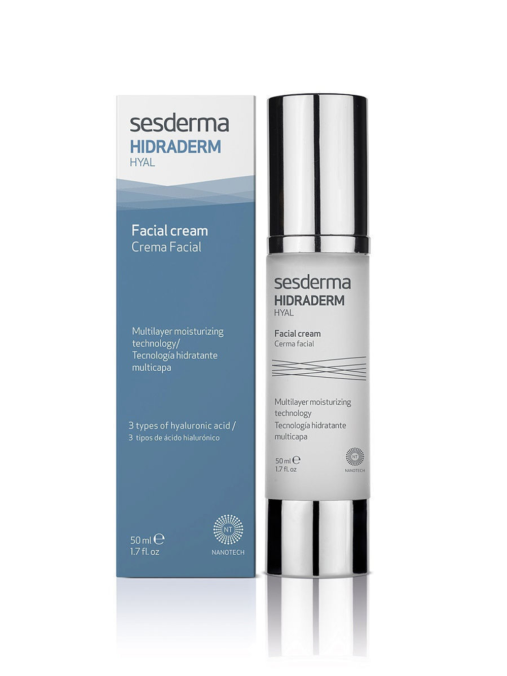 Sesderma Hidraderm Hyal Facial Cream - Крем для лица увлажняющий, 50 мл