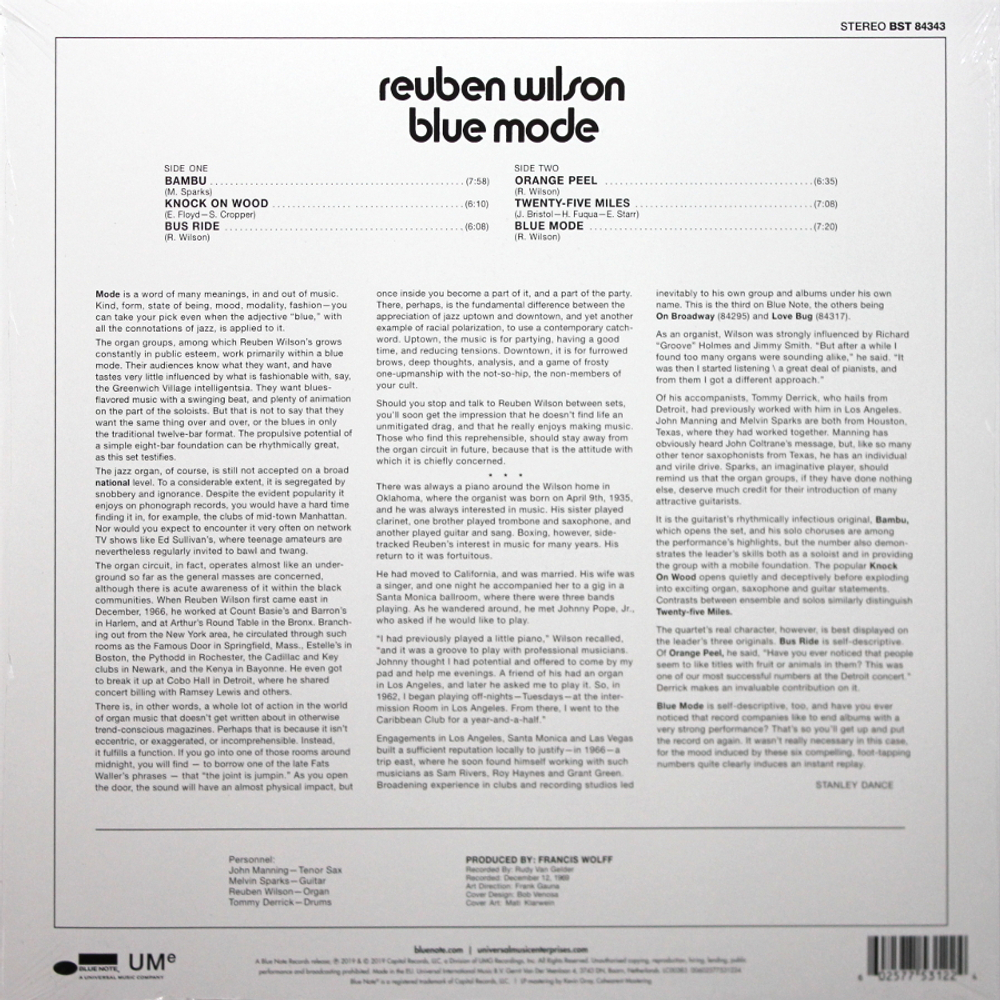 Reuben Wilson / Blue Mode (LP)