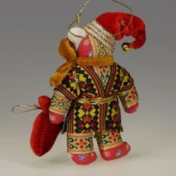 Ёлочная игрушка Медвежонок Дед Мороз