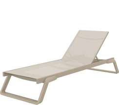 Шезлонг алюминиевый Tropic, бежевый