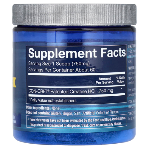 BodyTech, Креатин гидрохлорид, без добавок, 45 г (1,58 унции)