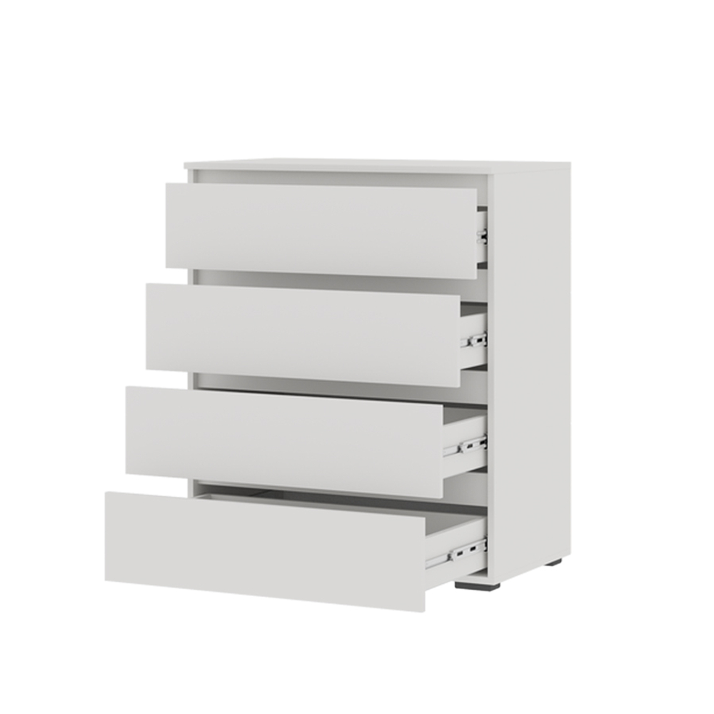 Хелен КМ 02 Комод 4 ящика Белый/Белый