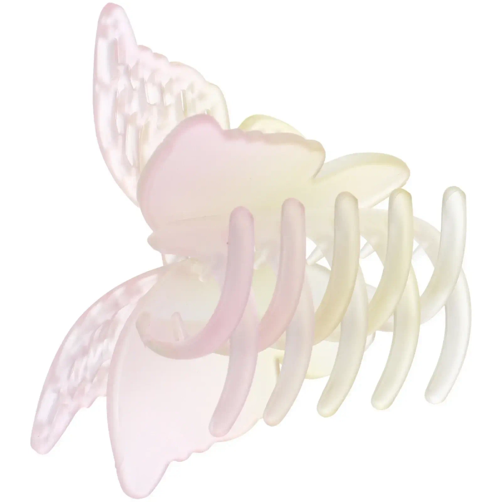 Заколка-краб для волос «Мон Ляруш», бабочка, микс 6 цветов, 8см (Блистер)