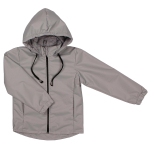 Ветровка для девочек р.116-122 серая 2421-07 (Ириска)