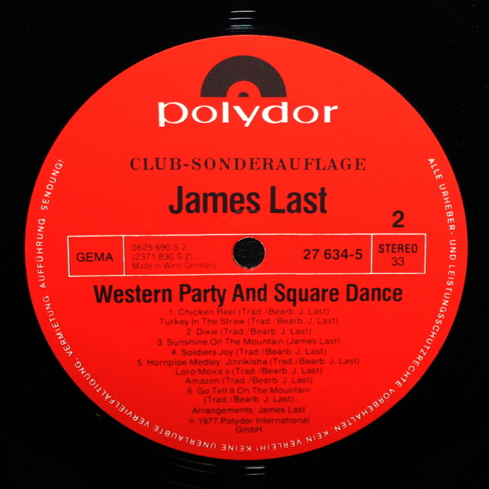 James Last / Western Party And Square Dance (LP)