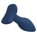 Синяя анальная пробка Bulb Plug - 12,1 см. (Цвет: синий)