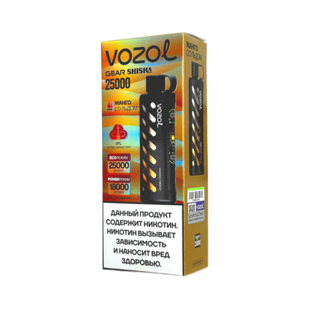 Vozol Gear Shisha Манго со льдом 25000 затяжек 20мг (2%)
