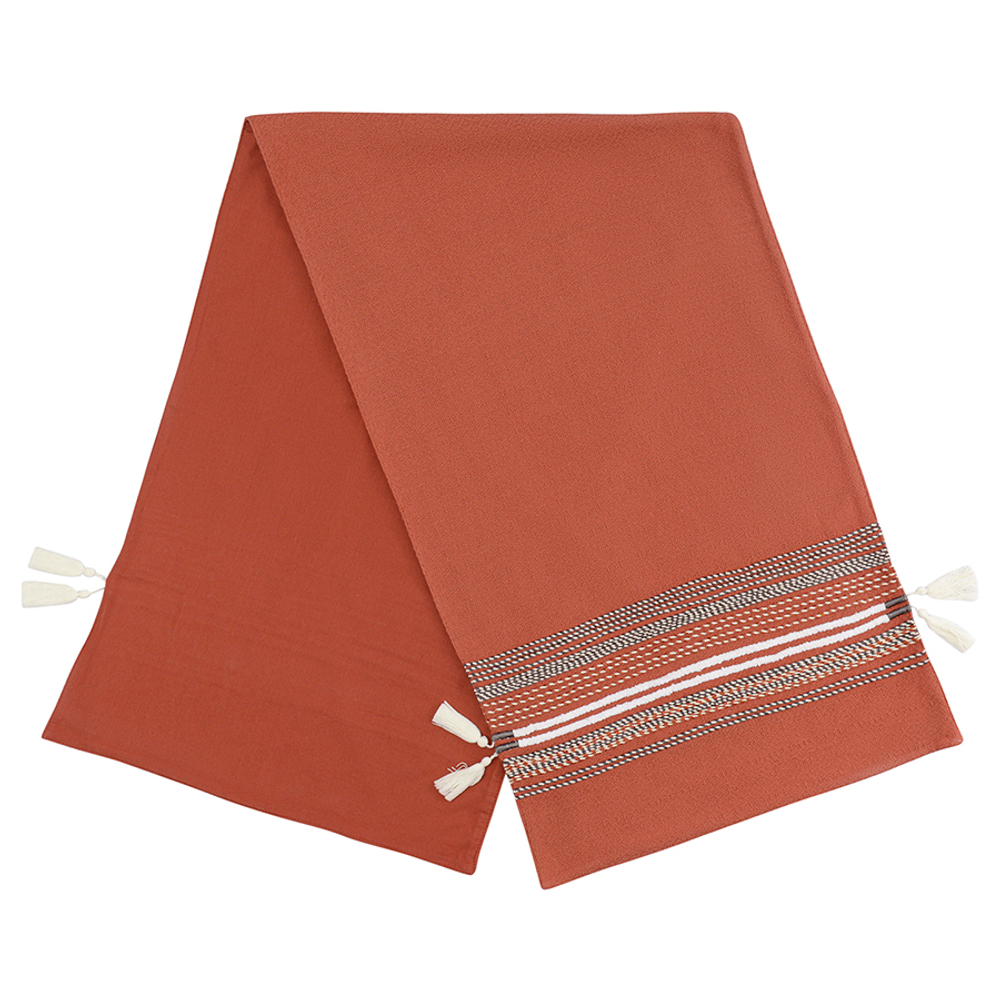 Дорожка на стол с вышивкой braids из коллекции ethnic, 45х150 см