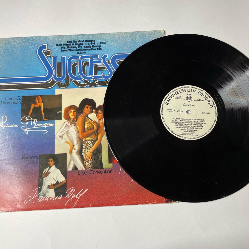 Винтажная виниловая пластинка LP Silver Convention, Penny McLean, Ramona Wulf, Linda G. Thompson Success (Югослоавия 1976)