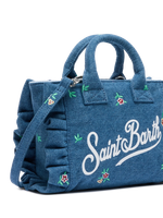 Пляжная сумка Saint Barth Vanity mini джинс цветы