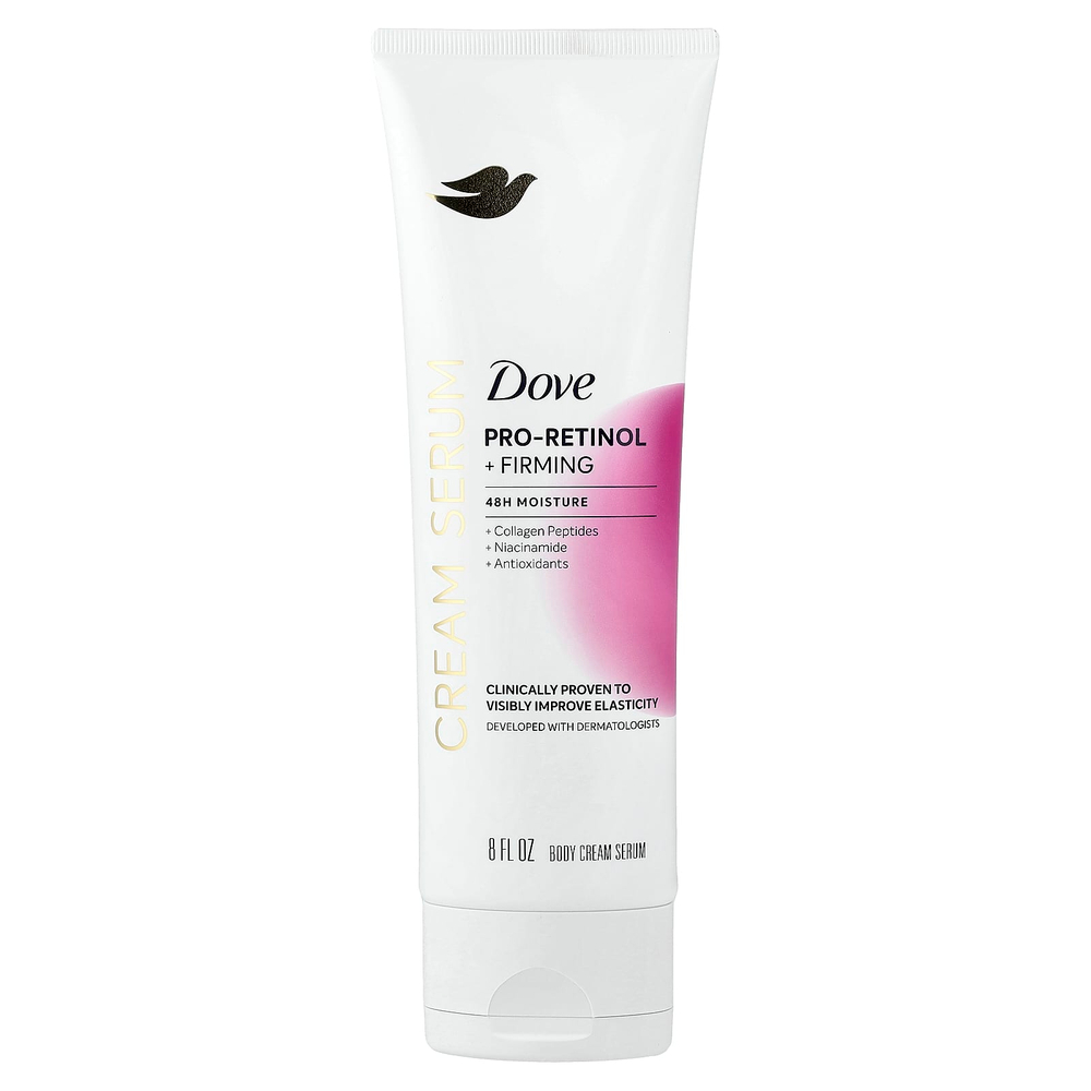 Dove, крем-сыворотка для тела с про-ретинолом, укрепляющая, 240 мл (8 жидк. унций)